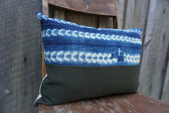 Kaitlyn - Vintage African Indigo Pillow