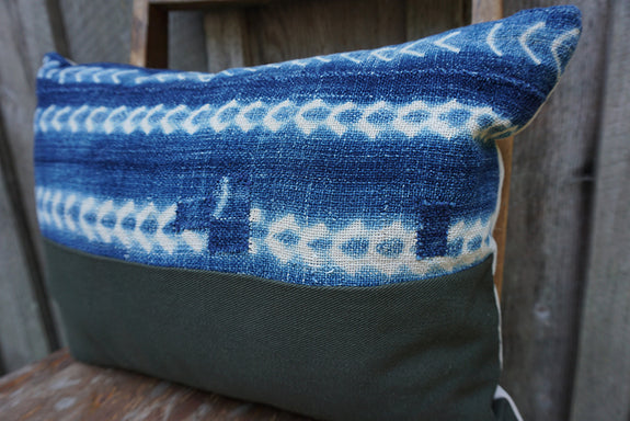 Kaitlyn - Vintage African Indigo Pillow