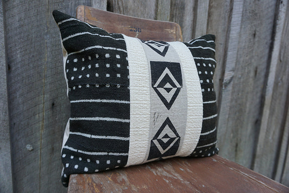 Sadia - African Mudcloth and Blockprint Pillow