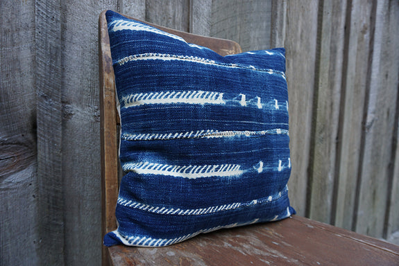 Lindsay - Vintage African Indigo Pillow