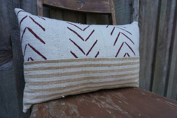Fran - African Mudcloth and Indonesian Cotton Pillow
