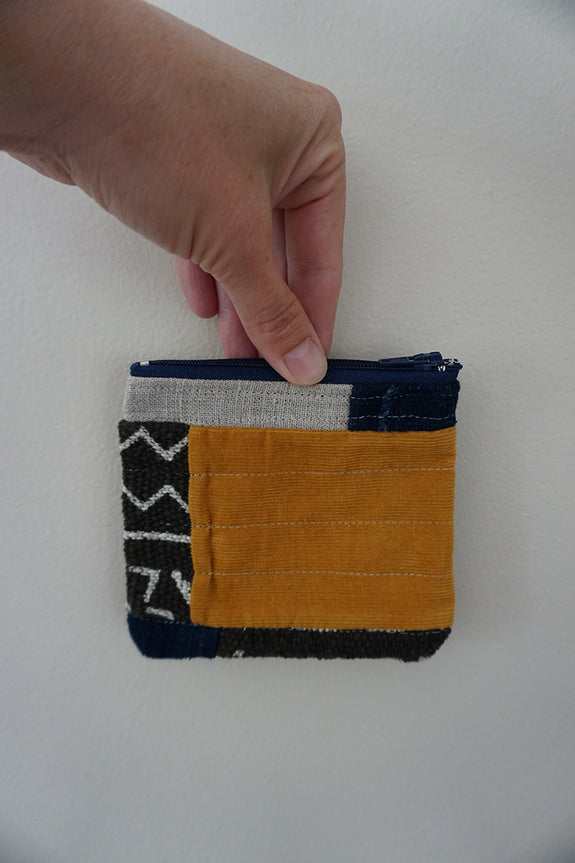 Zippered Patchwork Pouch - #3