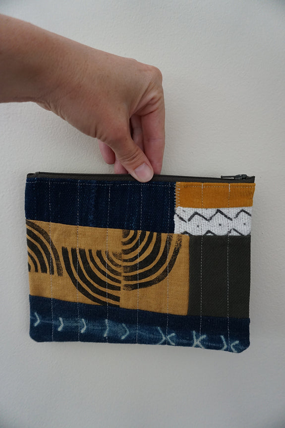Zippered Patchwork Pouch - #16