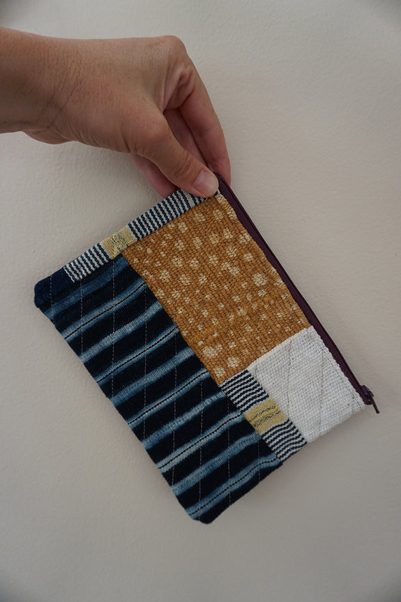 Zippered Patchwork Pouch - #12