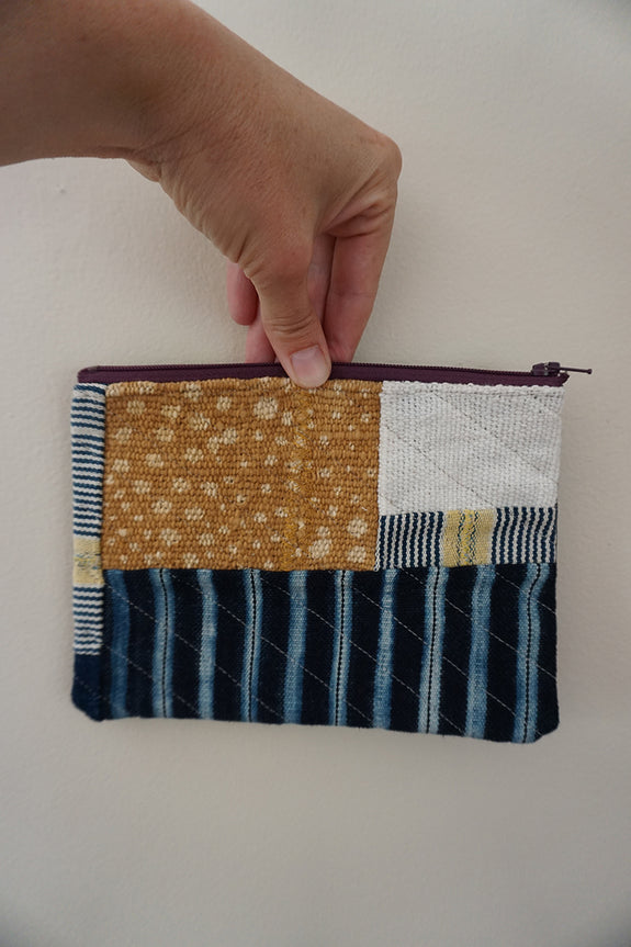 Zippered Patchwork Pouch - #12