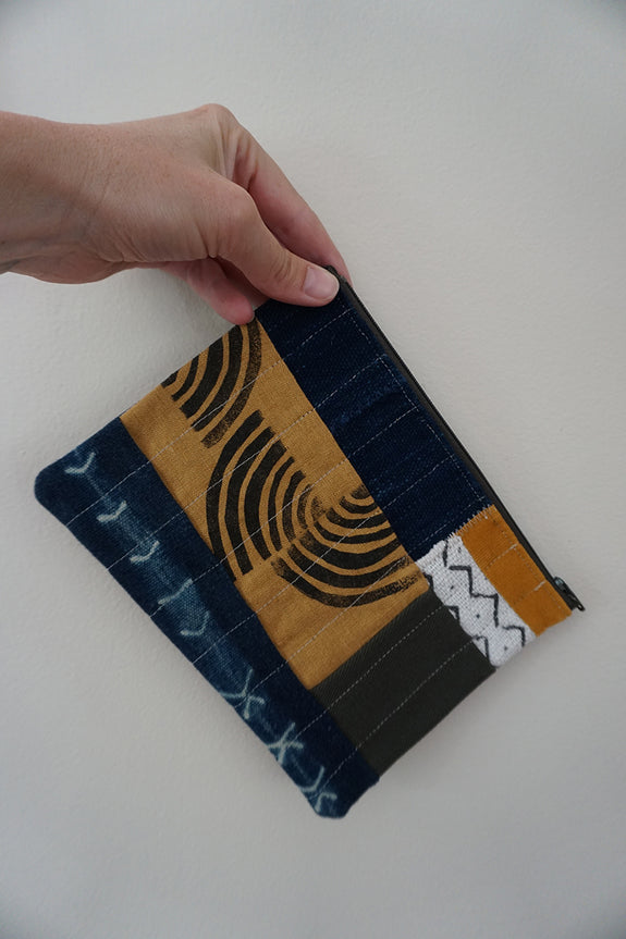 Zippered Patchwork Pouch - #16