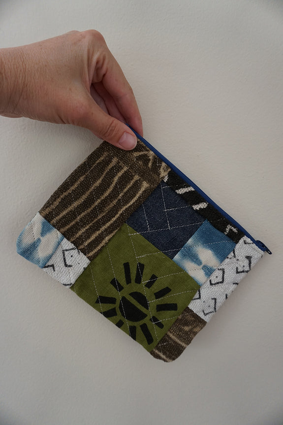 Zippered Patchwork Pouch - #13