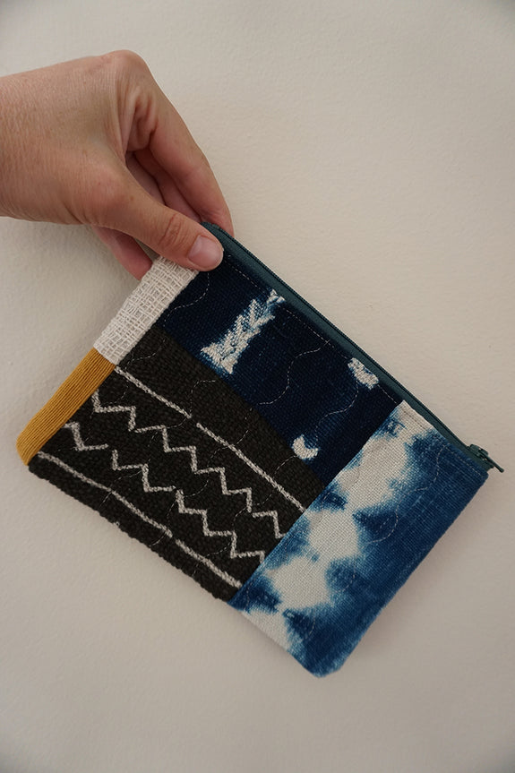 Zippered Patchwork Pouch - #10