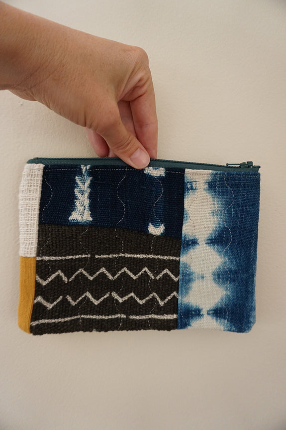 Zippered Patchwork Pouch - #10