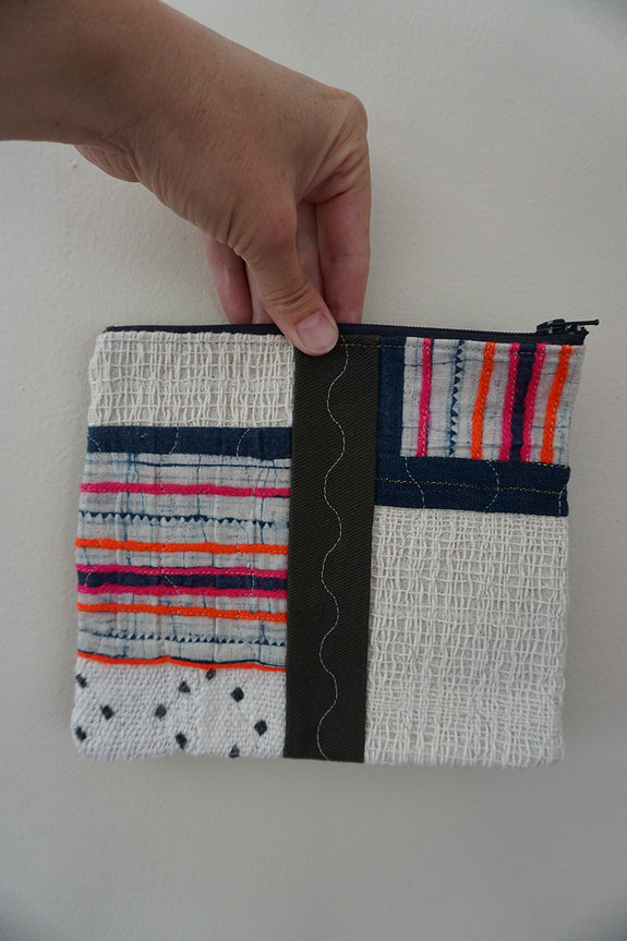 Zippered Patchwork Pouch - #17