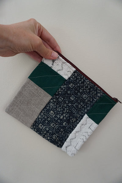 Zippered Patchwork Pouch - #18