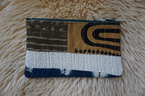 Zippered Patchwork Pouch - #7
