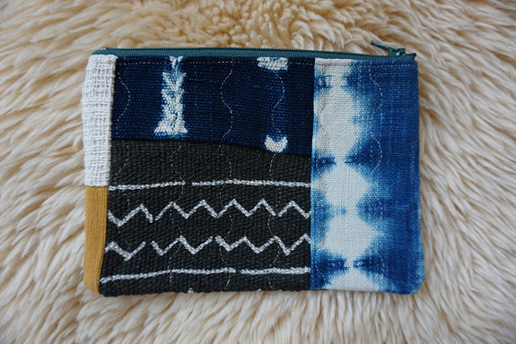 Zippered Patchwork Pouch - #10
