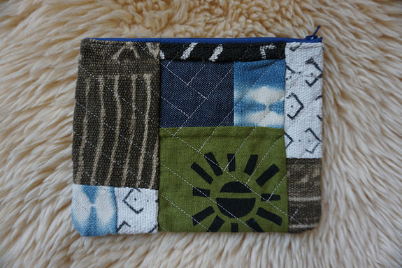 Zippered Patchwork Pouch - #13
