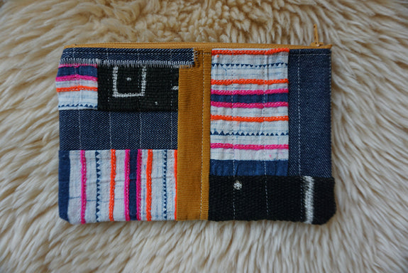 Zippered Patchwork Pouch - #5