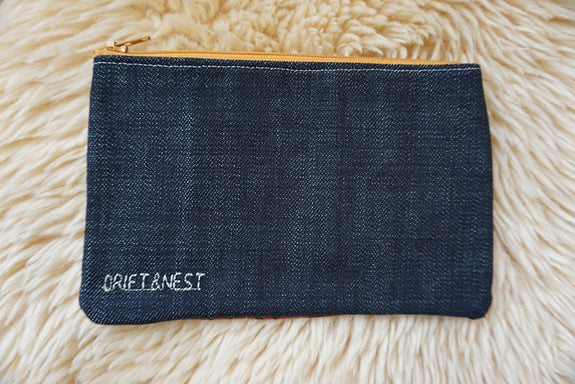 Zippered Patchwork Pouch - #8