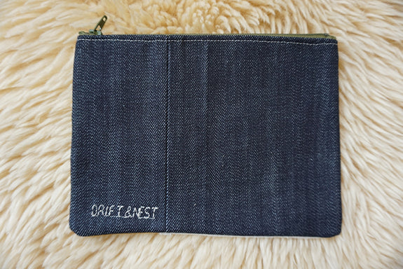 Zippered Patchwork Pouch - #9