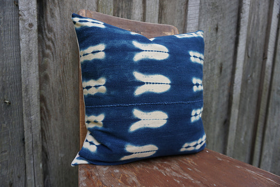 Jean - Vintage African Indigo Pillow