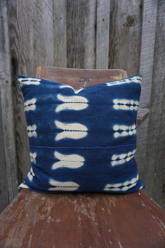 Jean - Vintage African Indigo Pillow
