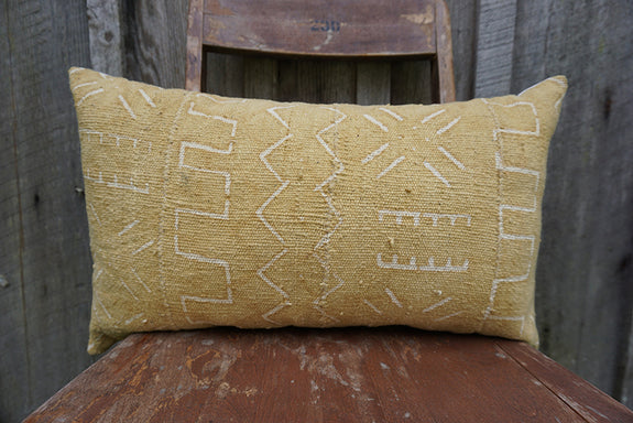 Crimson - African Mudcloth Pillow