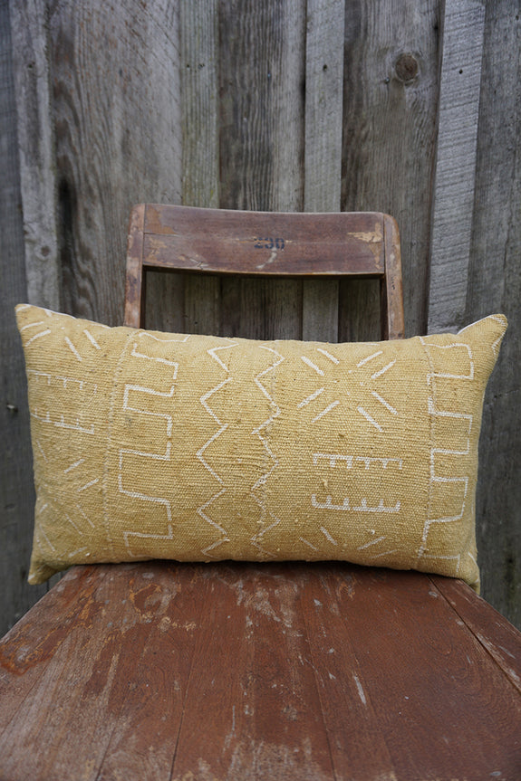 Crimson - African Mudcloth Pillow