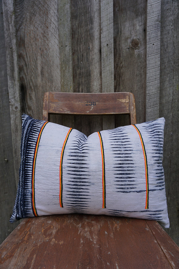 Elora - Indigo Hmong Textile Pillow