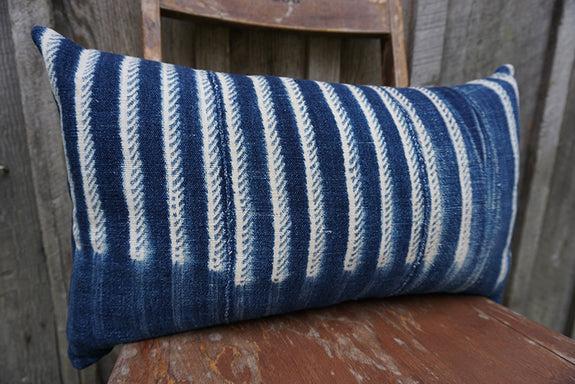 Lina - Vintage African Indigo Pillow