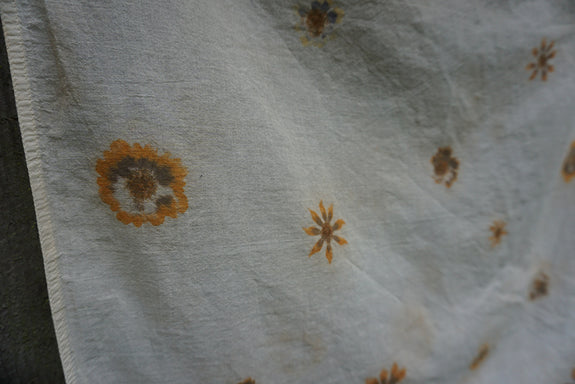 Naturally Dyed Organic Cotton Bandana - Coreopsis