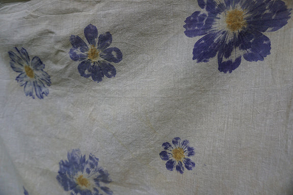 Naturally Dyed Organic Cotton Napkin - Cosmos