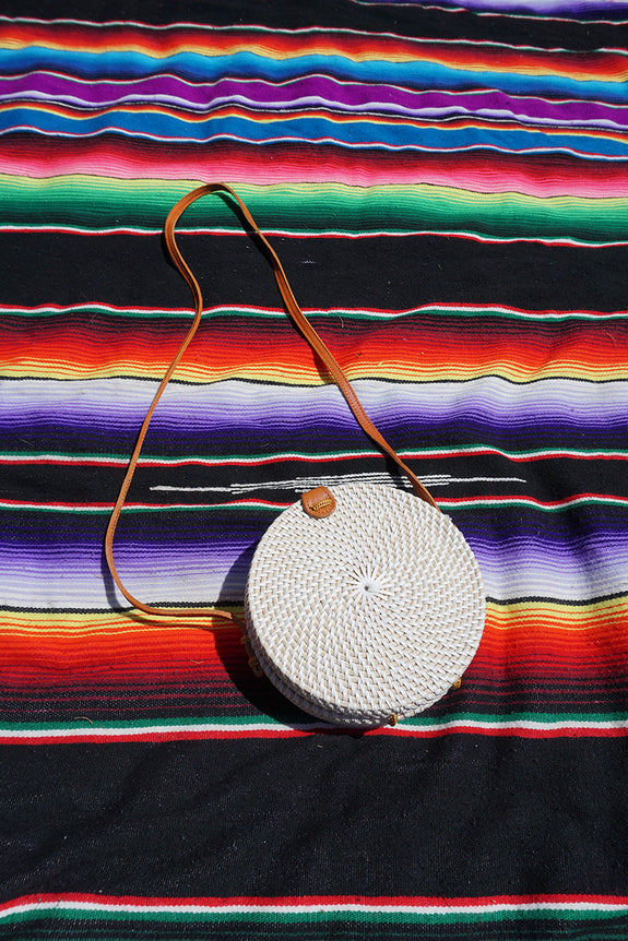 Bali Round Bag | White