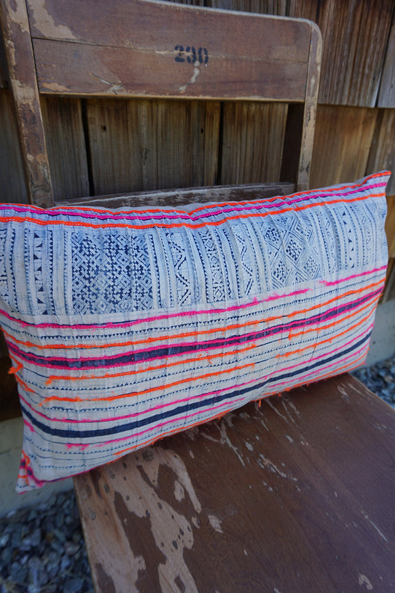Calona - Vintage Hmong Textile Pillow