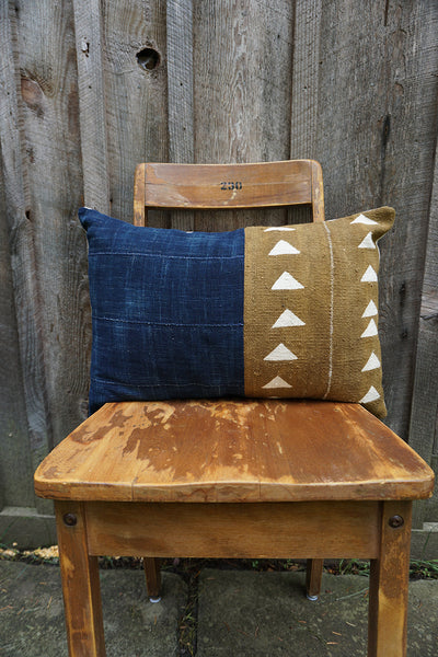Constance - African Mudcloth and Indigo Pillow