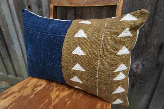 Constance - African Mudcloth and Indigo Pillow