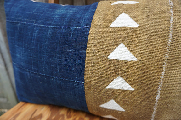 Constance - African Mudcloth and Indigo Pillow