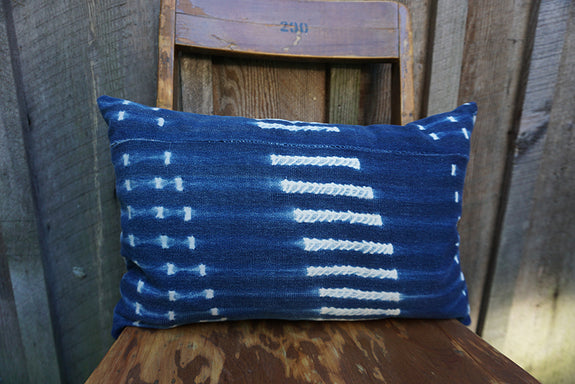 Ollie - Vintage African Indigo Pillow