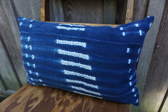 Ollie - Vintage African Indigo Pillow