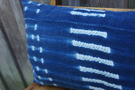 Ollie - Vintage African Indigo Pillow