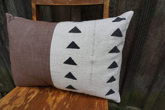 Paisley - African Mudcloth Pillow