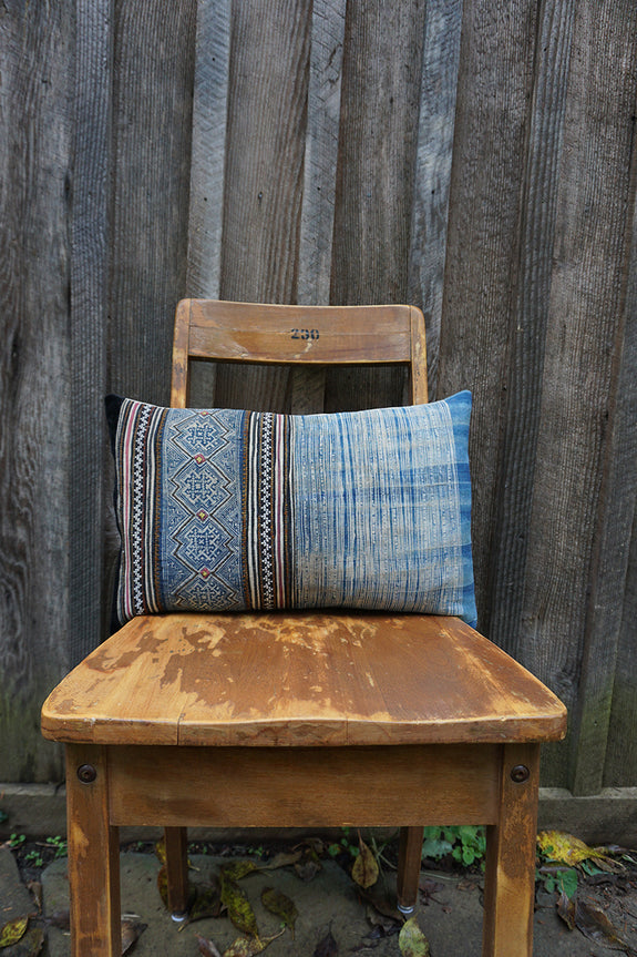 Nevaeh - Vintage Hmong Textile Pillow