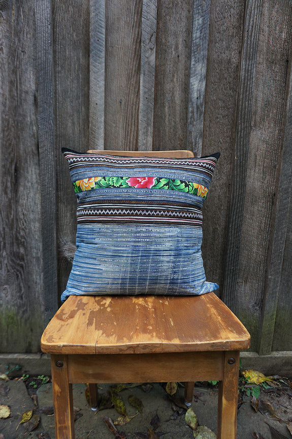 Audrey - Vintage Hmong Textile Pillow