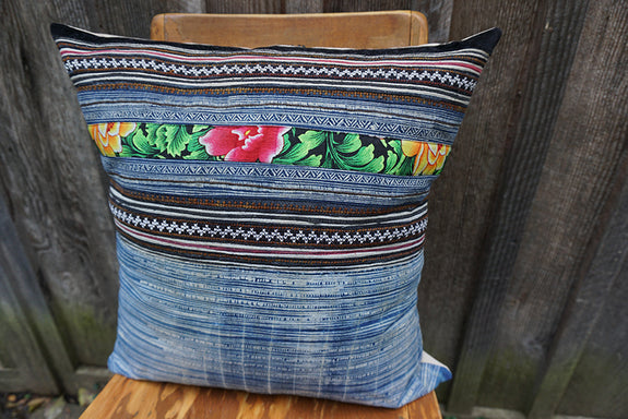 Audrey - Vintage Hmong Textile Pillow