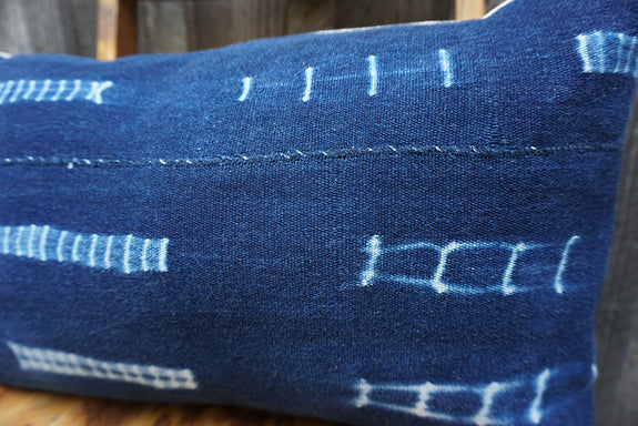 Reagan - Vintage African Indigo Pillow
