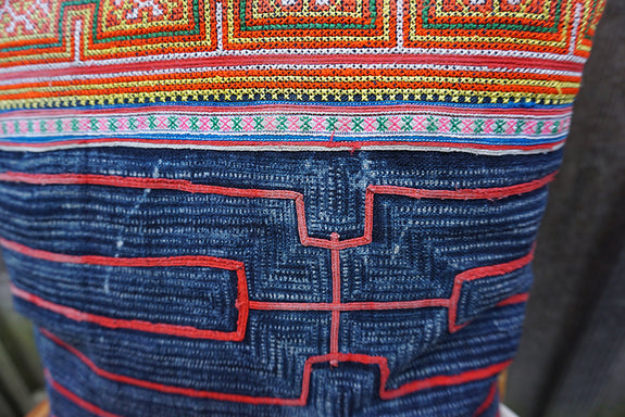 Jade - Vintage Hmong Textile Pillow