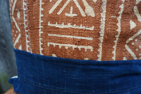 Shannon - African Mudcloth and Vintage Indigo Pillow