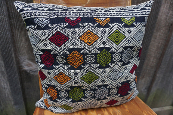 Valerie - Vintage Laotian Silk Textile Pillow