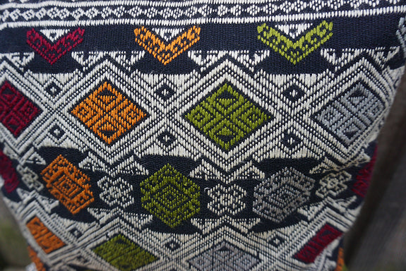 Valerie - Vintage Laotian Silk Textile Pillow