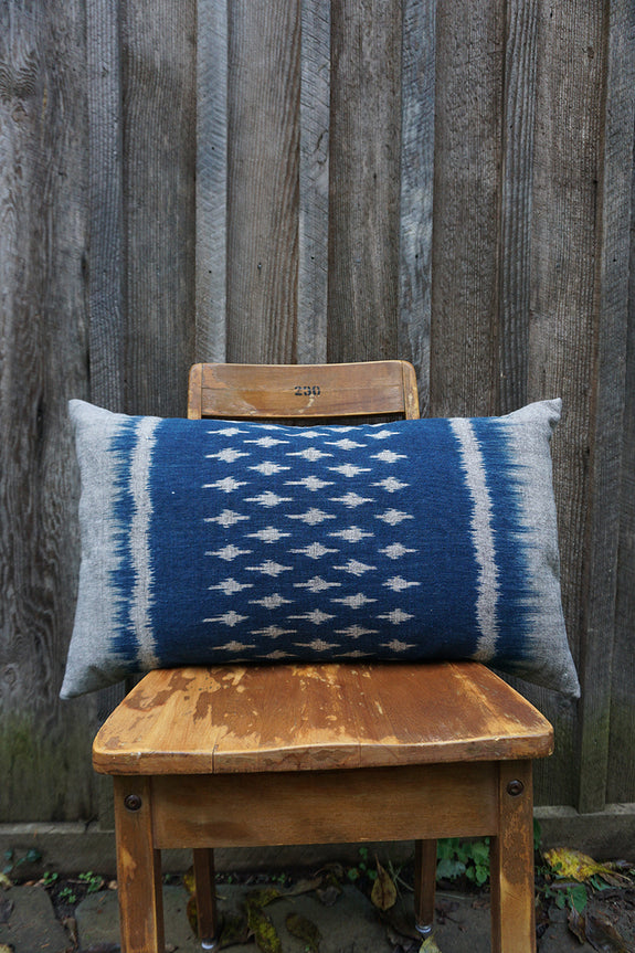 Lorene - Thai Mudmee/Ikat Textile Pillow
