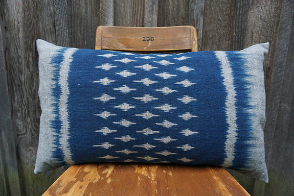 Lorene - Thai Mudmee/Ikat Textile Pillow