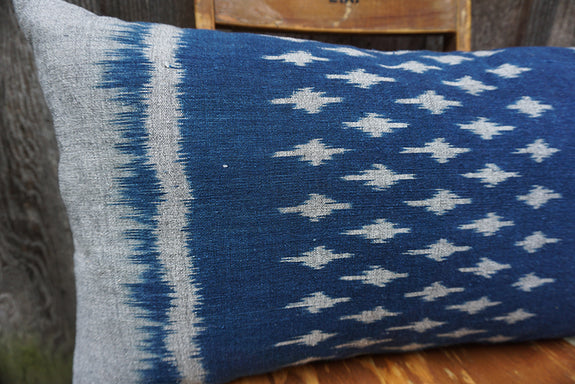 Lorene - Thai Mudmee/Ikat Textile Pillow