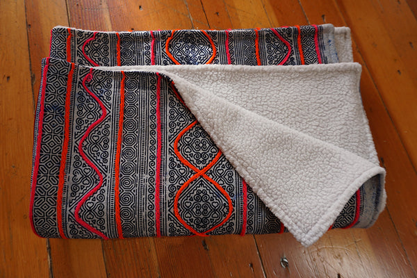 Hmong Batik Baby Blanket